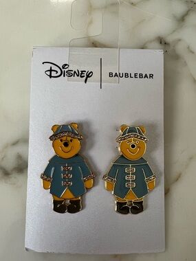 Disney BaubleBar Winnie the Pooh Spring Raincoat/Rainboot Earrings